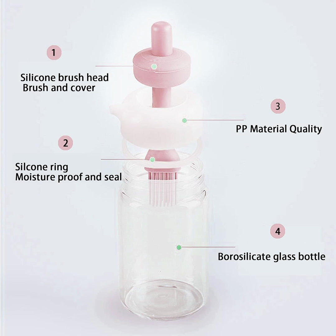 Oil Dispenser Bottle With Brush