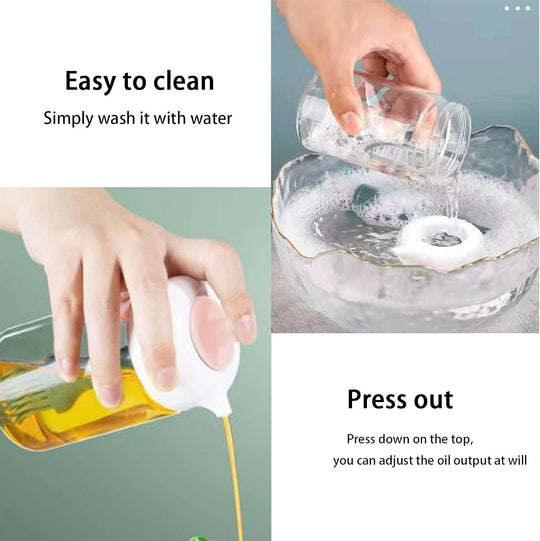 Oil Dispenser Bottle With Brush