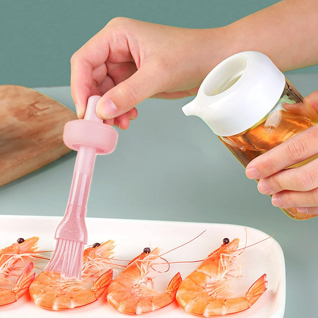 Oil Dispenser Bottle With Brush