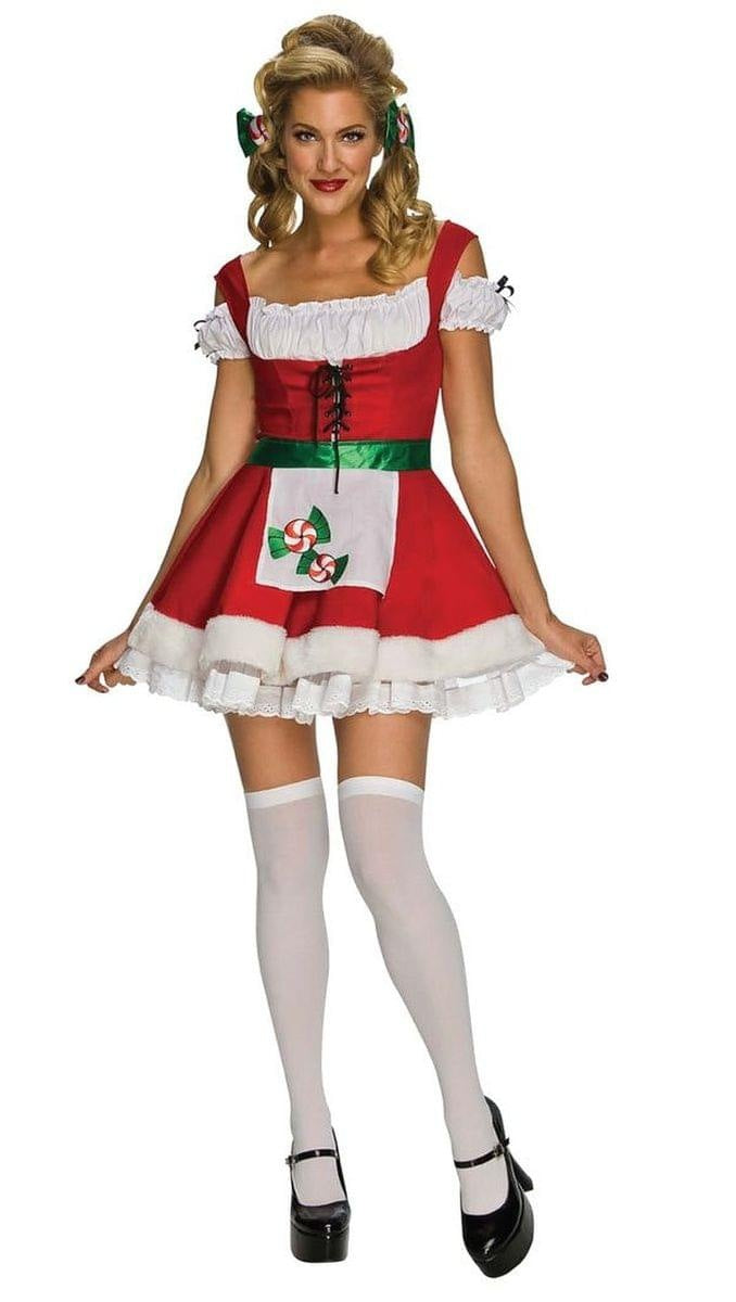 Christmas High-Waisted Christmas Outfit Heart-Shaped Christmas Performance Costume