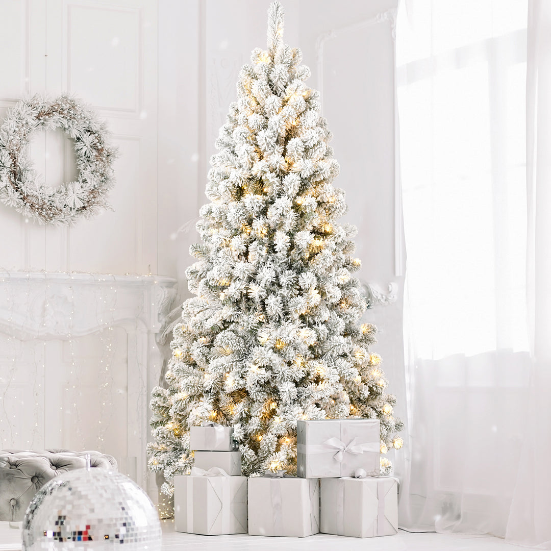 6FT PVC Memory Wire Christmas tree (With Light)