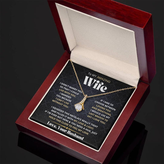 [Almost Sold Out] My Amazing Wife Necklace - I Couldn't Live Without You