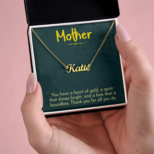 The Heart of Our Family – Infinity Necklace for Mother