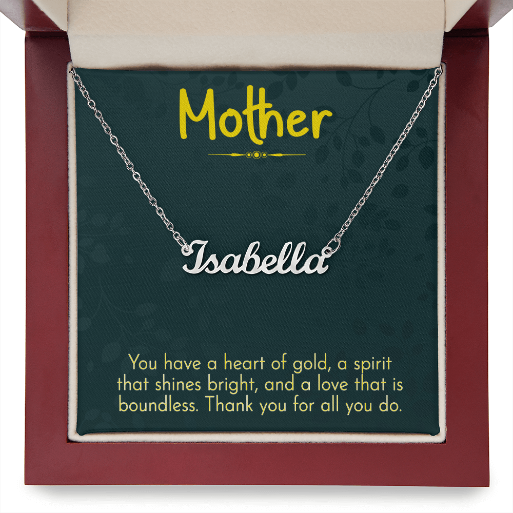 The Heart of Our Family – Infinity Necklace for Mother