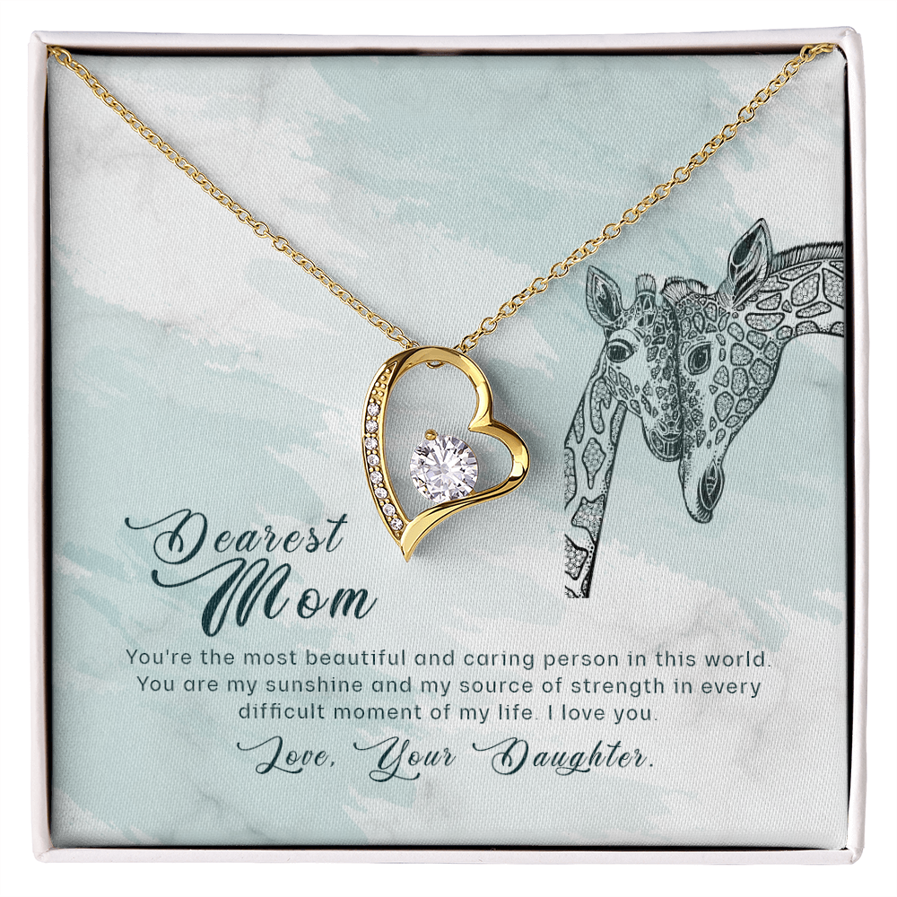 To Mom, With Endless Love – Heart Infinity Necklace